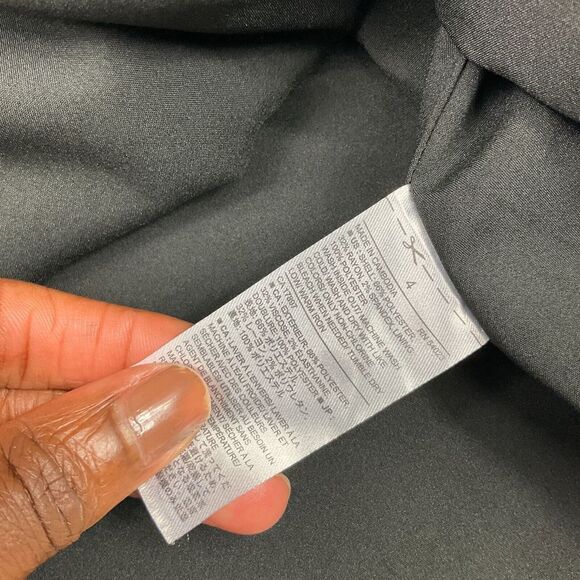 Banana Republic Womens Pencil Skirt Houndstooth Professional Back Zip Up Size 4 - Picture 5 of 11